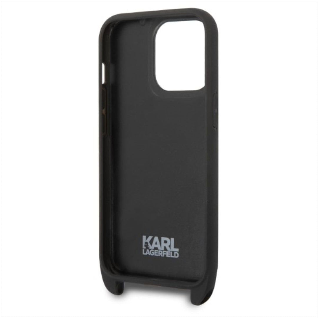 KARL LAGERFELD KLHCP14XSTMMK Hülle für iPhone 14 Pro Max 6,7" hardcase Schwarz M