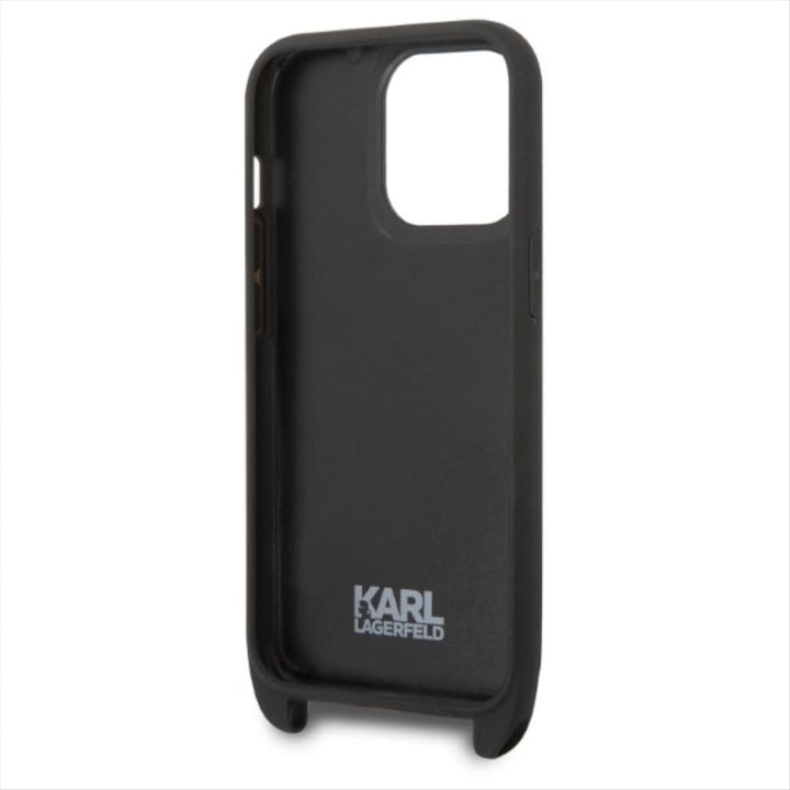KARL LAGERFELD KLHCP14XSTMMK Hülle für iPhone 14 Pro Max 6,7" hardcase Schwarz M