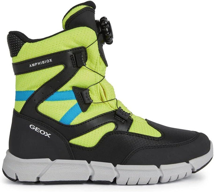 Geox Jungen J Flexyper Boy B ABX Stiefeletten 28 EU Fluo Yellow Black, 28 EU Fluo Yellow Black
