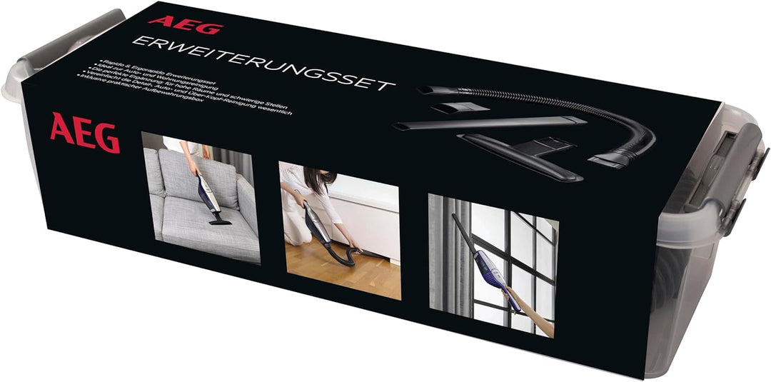 AEG AKIT360+ Erweiterungsset für CX7 Akkustaubsauger (Zubehör, Staubsaugerdüse, Detailreinigung, Zuh