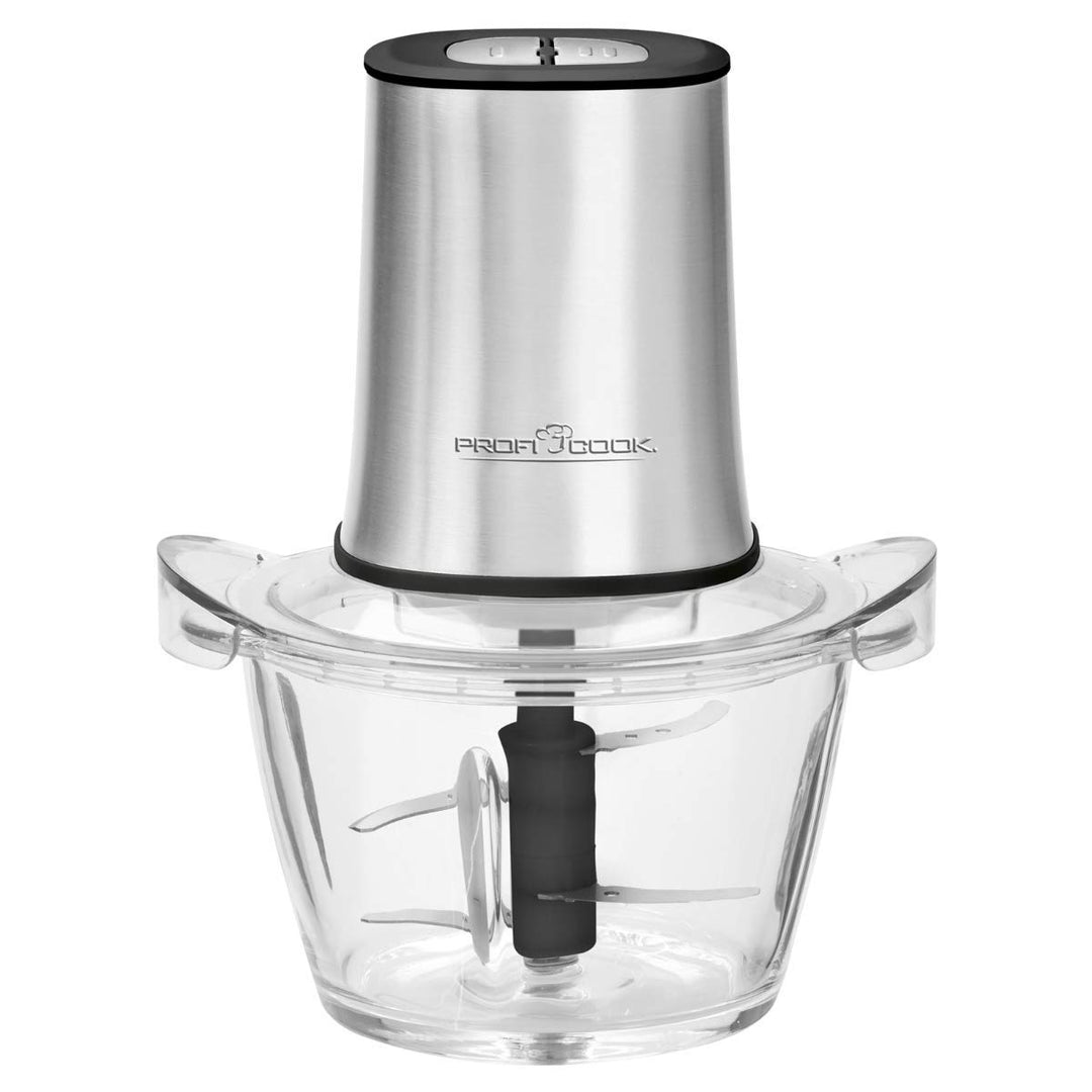 ProfiCook PC-MZ 1150 2in1 Multizerkleinerer und Ice Crusher, Edelstahlgehäuse, Glas-Mixbehälter (1 L