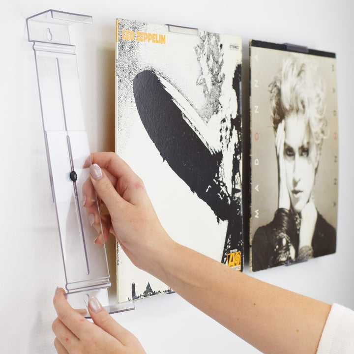 CollectorMount Vinyl-Schallplattenständer und Wandhalterung für Albummontage, Unsichtbar und Einstel