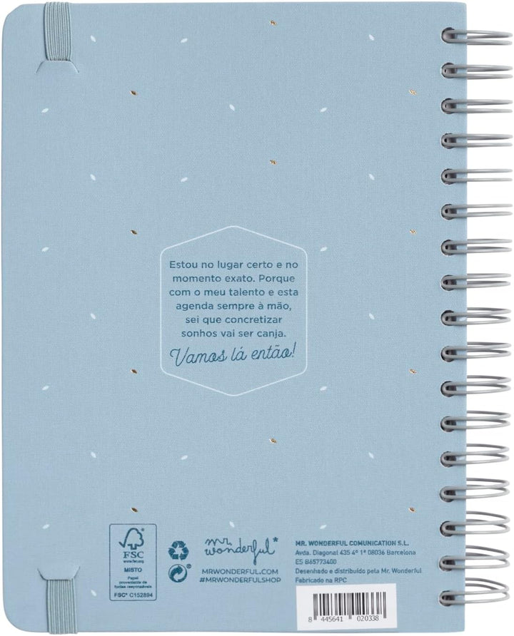 Mr. Wonderful - Jahresplaner Office 2023 Diária - 2023 und alle Meus Projetos, blau, WOA2212424PTZ0