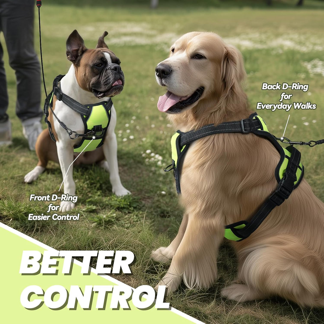 VIVAGLORY Easewalk Hundegeschirr, Anti Zug Hundegeschirr für Training &amp; Spazieren, Anti Zieh Geschir