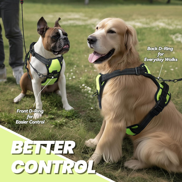 VIVAGLORY Easewalk Hundegeschirr, Anti Zug Hundegeschirr für Training &amp; Spazieren, Anti Zieh Geschir