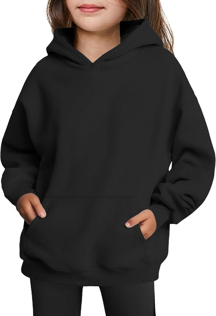 Arshiner Mädchen Kapuzenpullover Warm Fleece Kinder Hoodie Winter Pullover mit Tasche Sweatshirt für