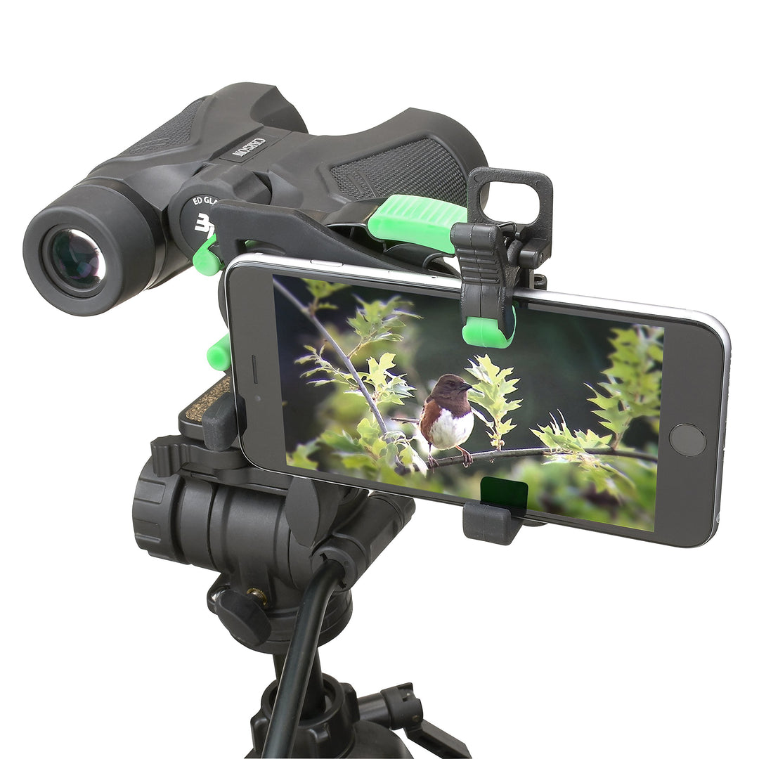 Carson HookUpz 2.0 Smartphone-Adapter für Ferngläser, Teleskope, Mikroskope, Monokulare, Spektive un