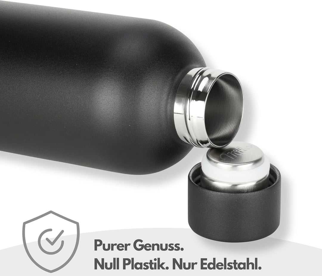 Milu Thermosflasche 750ml Isolierte Edelstahl Thermo Trinkflasche Thermoskanne Auslaufsichere Isolie