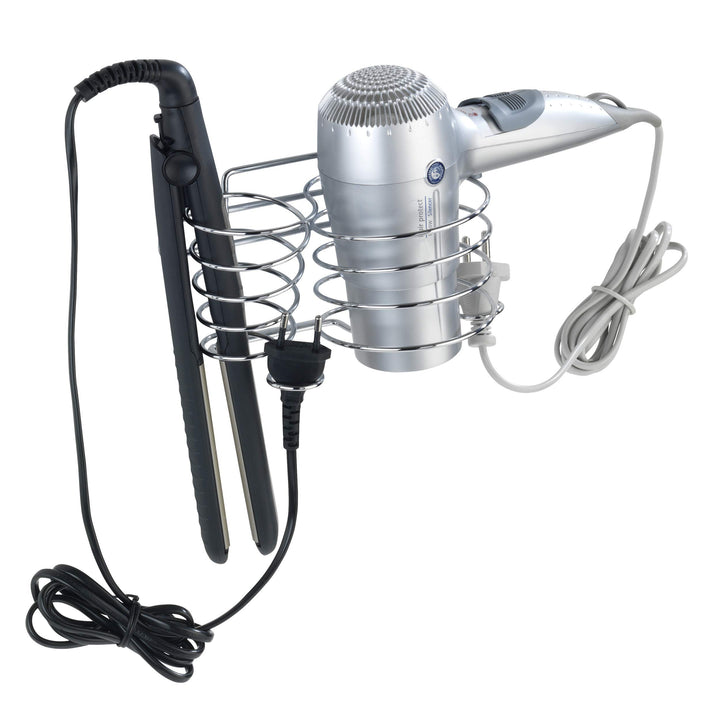 WENKO Haartrocknerhalter und Glätteisenhalter Classic Haartrockner- und Glätteisenhalter Single, Haa
