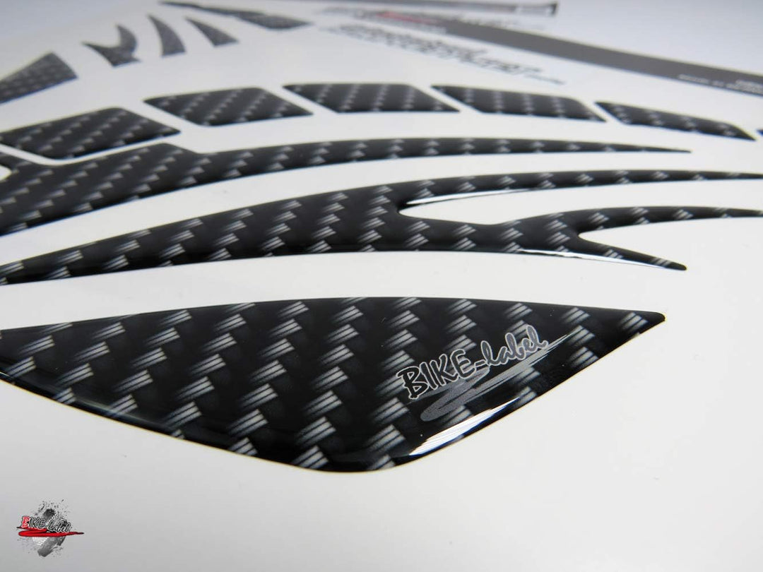 BIKE-label Seitentank Tankpad Carbon-Optik Schwarz kompatibel für Honda 800700VA