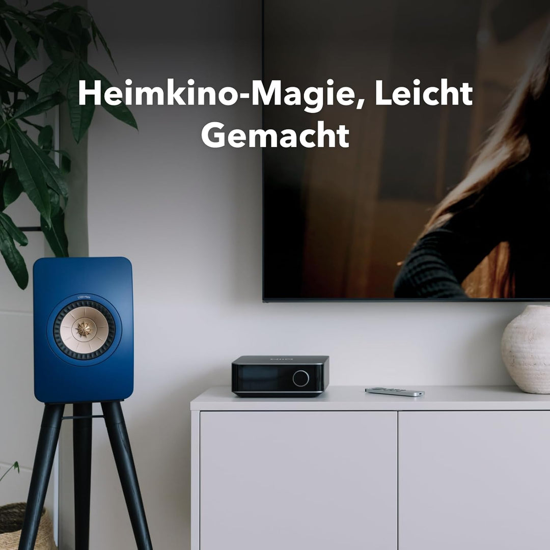 WiiM Amp Ultra mit Voice Remote 2 | 100W Streaming-Verstärker mit ESS ES9039Q2M DAC & Dual TI TPA325