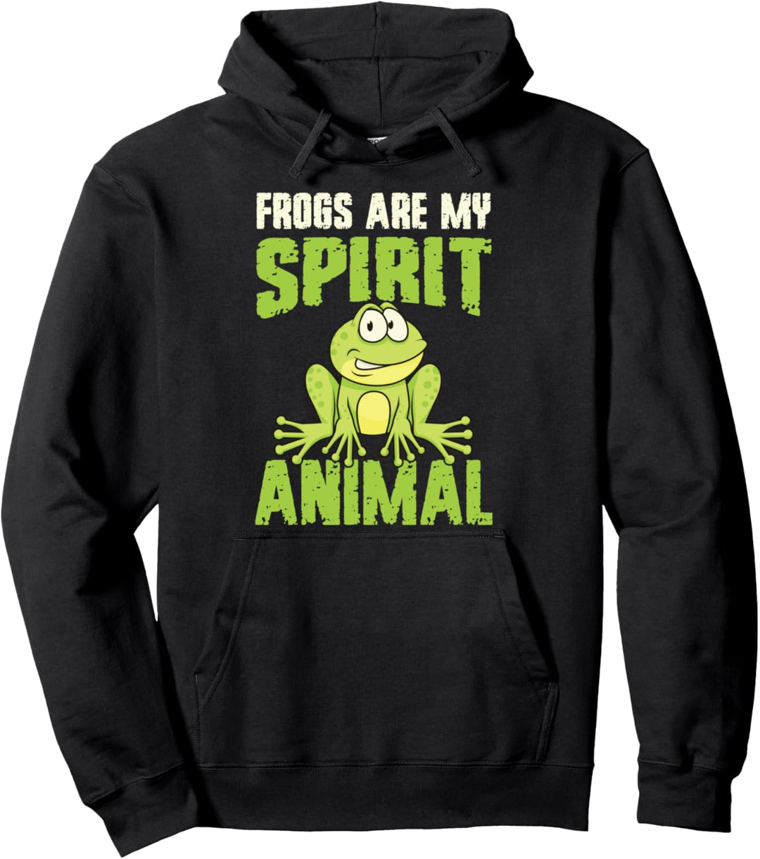 Frogs Are My Spirit Animal Kröte Geschenk Frosch Pullover Hoodie