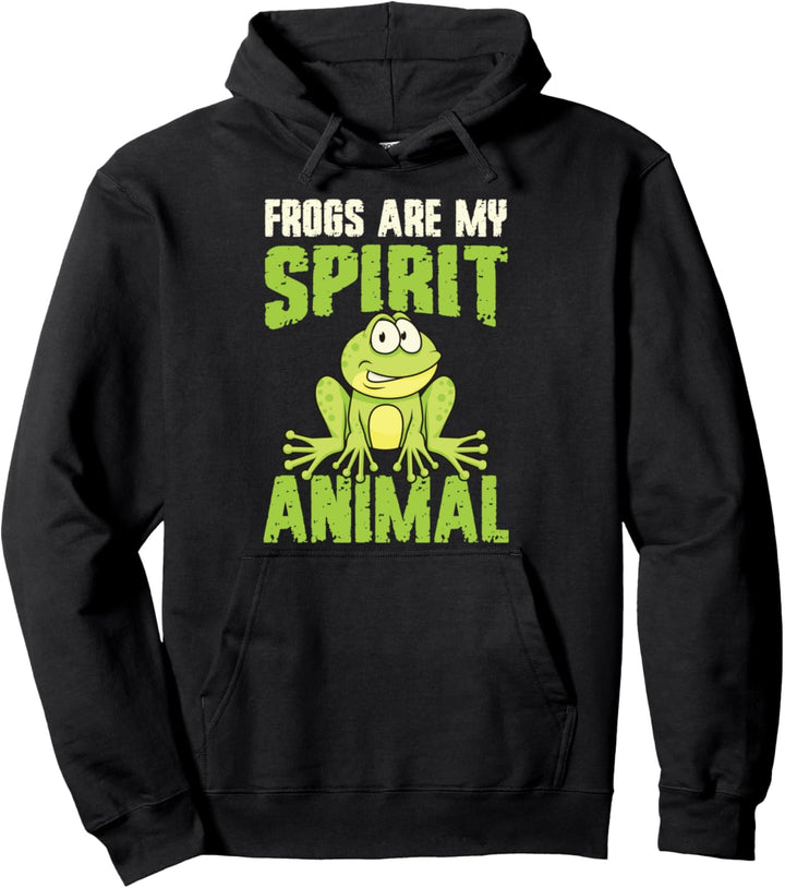 Frogs Are My Spirit Animal Kröte Geschenk Frosch Pullover Hoodie