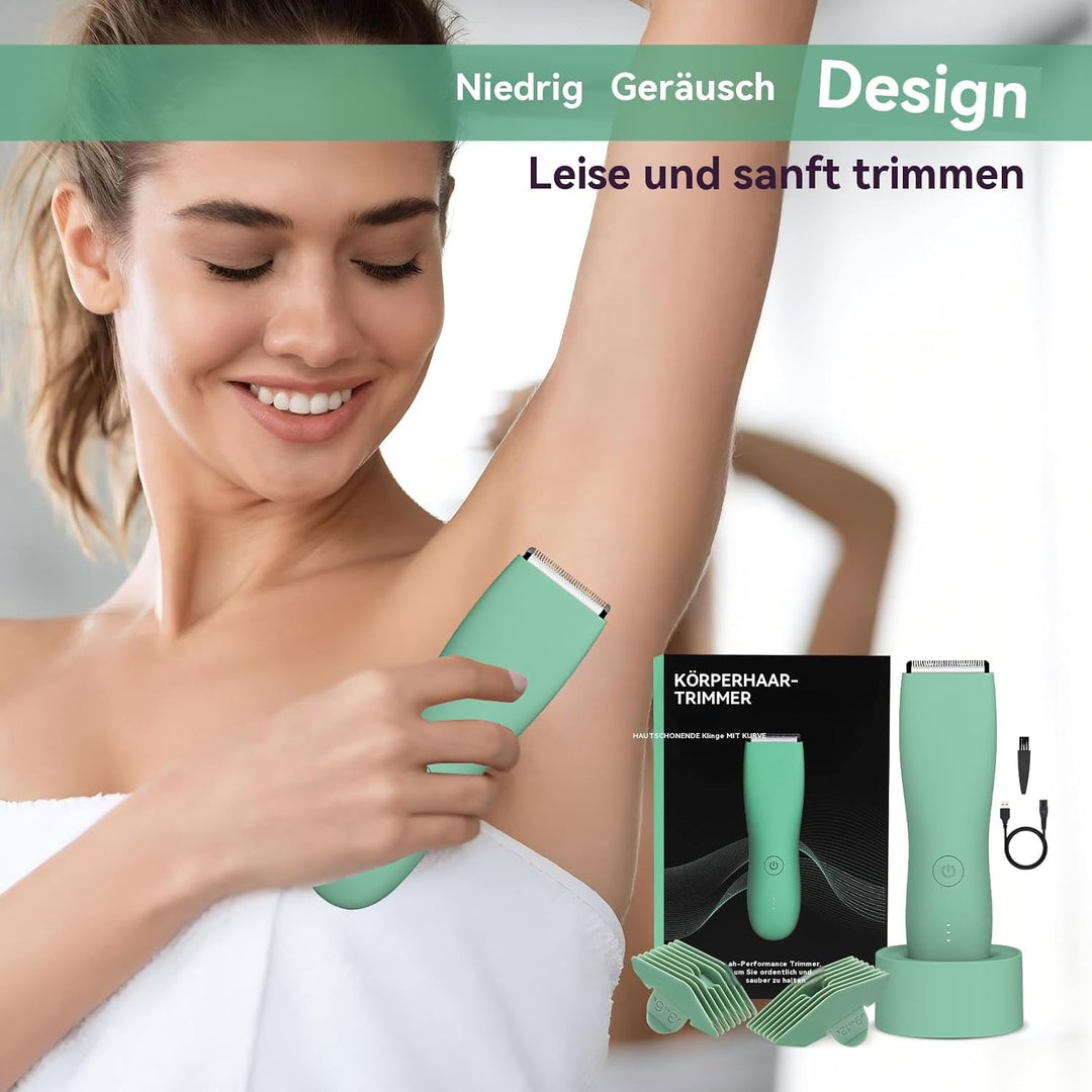 Elektrischer Körperhaarschneider für Damen und Herren, elektrischer Rasierer für Schamhaar, Brust, B