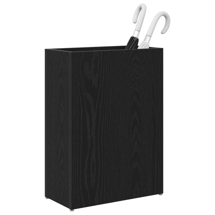 vidaXL Sonnenschirmhalter Schwarz Eichen-Optik 40 x 20 x 55,5 cm, Moderner Schirmständer aus Holzwer