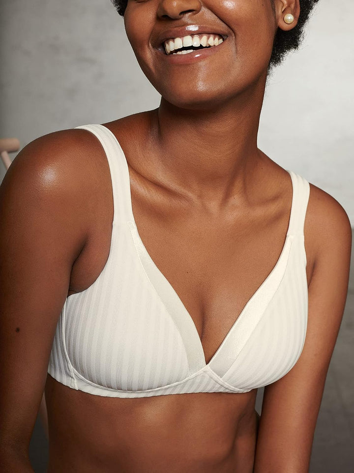 Naturana Streifen Soft-BH mit Schale - 5247 75D Ecru, 75D Ecru