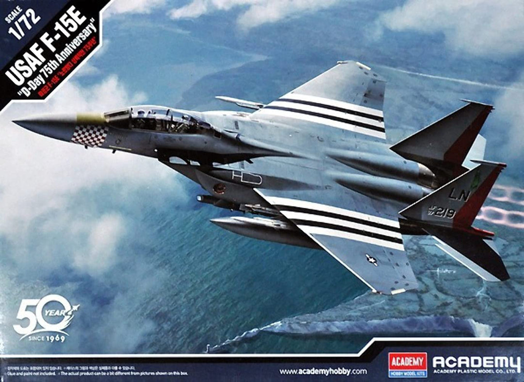 1/72 USAF F-15E D-Day 75th Anniversary #12568 Academy Hobby Model Kits