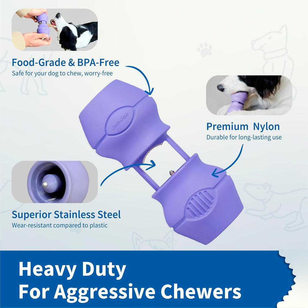 PetClan Chewise Bully Stick Halter – Sicherheit & Robustes Design, BPA-frei, Sicherer Ochsenziemer-H