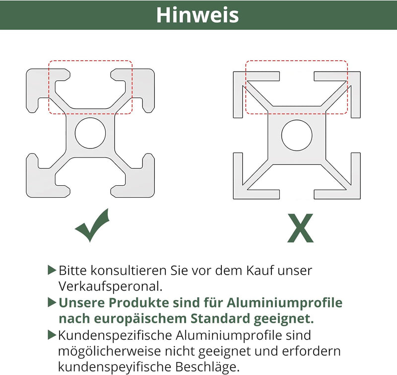 10x EYPINS Befestigungsmaterial Winkel, Aluprofil 30x30 Nut 8 Winkelverbinder wasserdicht & rostfrei