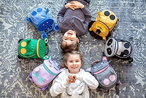 Belmil Kindergartenrucksack mit Brustgurt und Namensschild für 1-3 Jährige/Jungen - Mädchen / 4 L/Gr