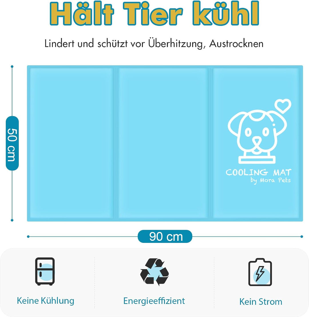 Pawtasy Kühlmatte für Hund, Kühldecke Hunde, Kühlkissen mit Ungiftiges Gel für Klein Mittelgrosse Ha