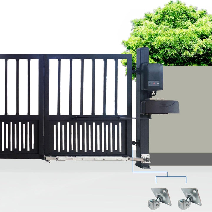 2 x SO-TOOLS® Torangel mit Platte 120x120 mm M24 verstellbar Torband Anschweissband 2 Stück - M24, 2