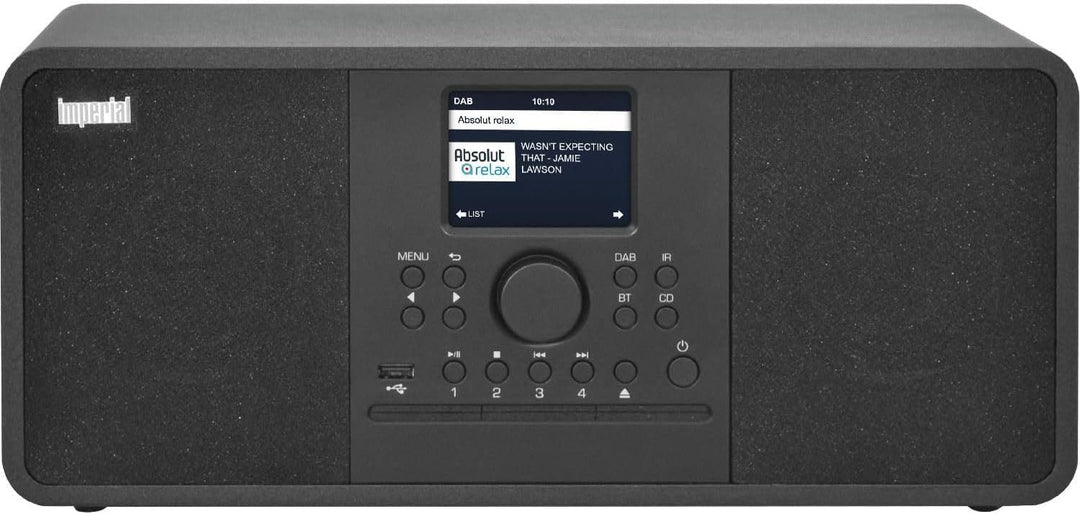 Imperial DABMAN i205 CD (DAB+ Digitalradio, UKW Empfang mit CD Player, Internetradio), Farbe:schwarz