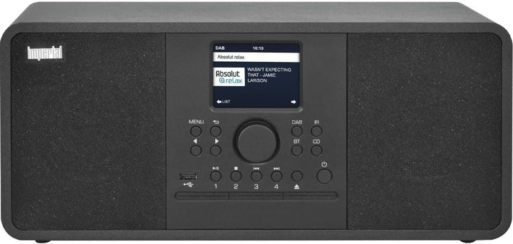 Imperial DABMAN i205 CD (DAB+ Digitalradio, UKW Empfang mit CD Player, Internetradio), Farbe:schwarz
