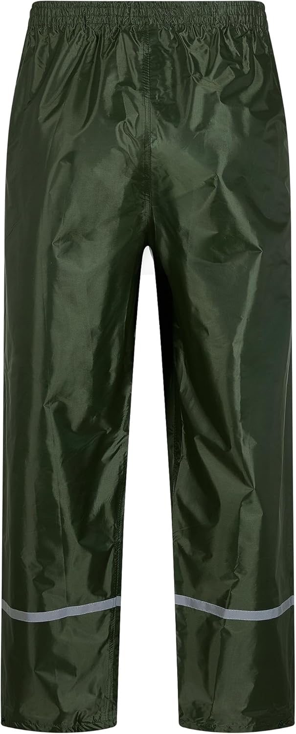 Scheibler Workwear – Basic Regenhose Herren – Outdoor Hose mit Gummizug & Reflektoren – Wind- & wass