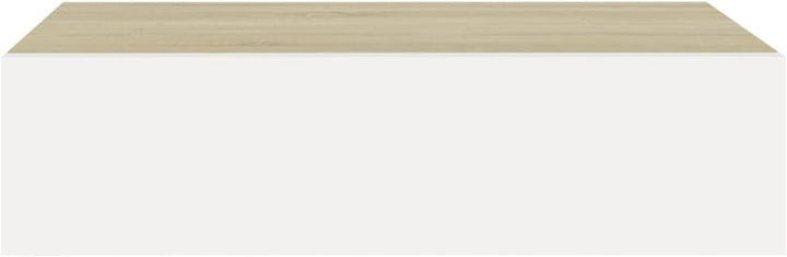 Gecheer 2 STK. Wand Schubladenregal Wandregal Mit Schublade Wandschrank Hängeschrank Hängeregal Eich