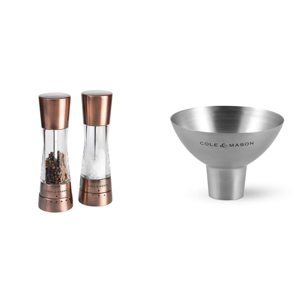 Cole & Mason H59418G Derwent Salz und Pfeffer Mühle Set (Kupfer) / Cole & Mason H611928CS Dover Edel