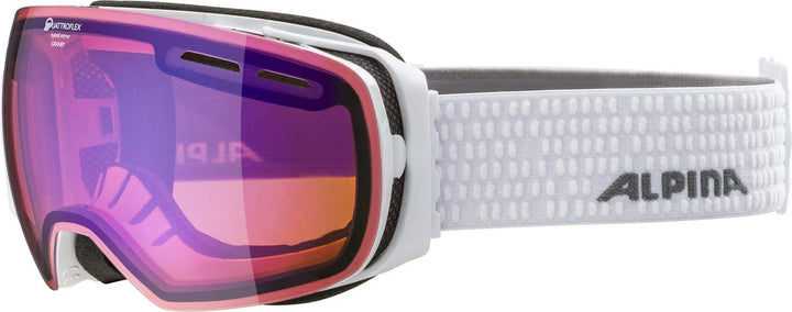 ALPINA GRANBY QV - Verspiegelte, Selbsttönende &amp; Kontrastverstärkende Skibrille Mit 100% UV-Schutz F