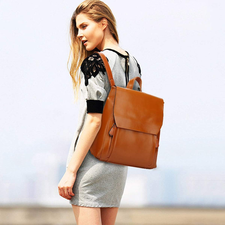 NICOLE&DORIS Mode Damen Rucksack Henkeltaschen Schulrucksack Reisen Daypacks Outdoor Tasche Weich PU