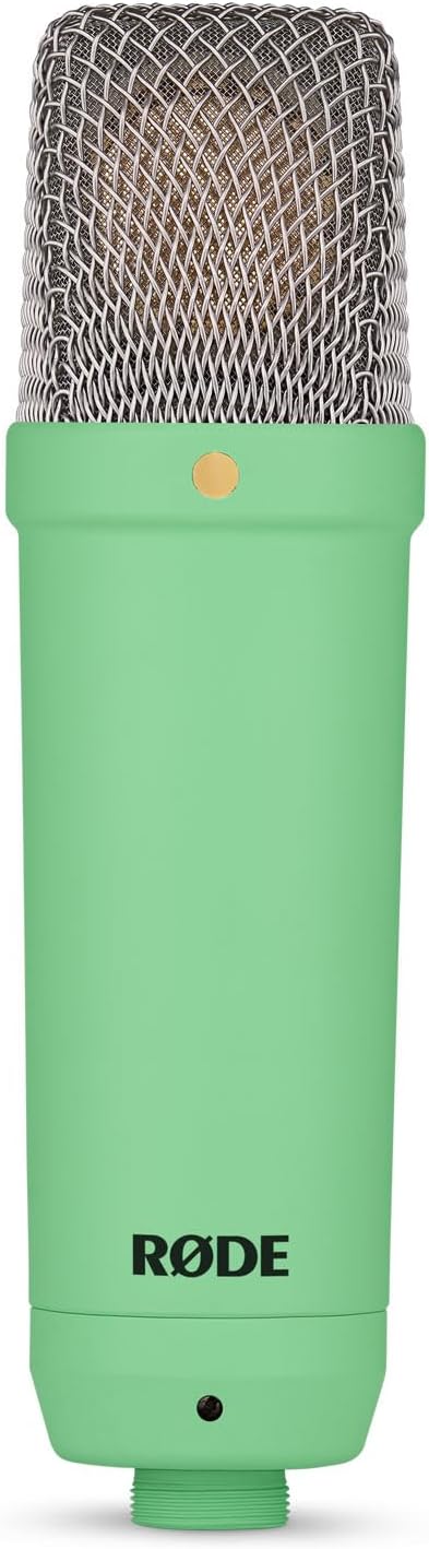 Rode NT1 Signature Green Studio-Mikrofon Grün + keepdrum MS138 Gelenkarm-Stativ Schwarz green Mikrof