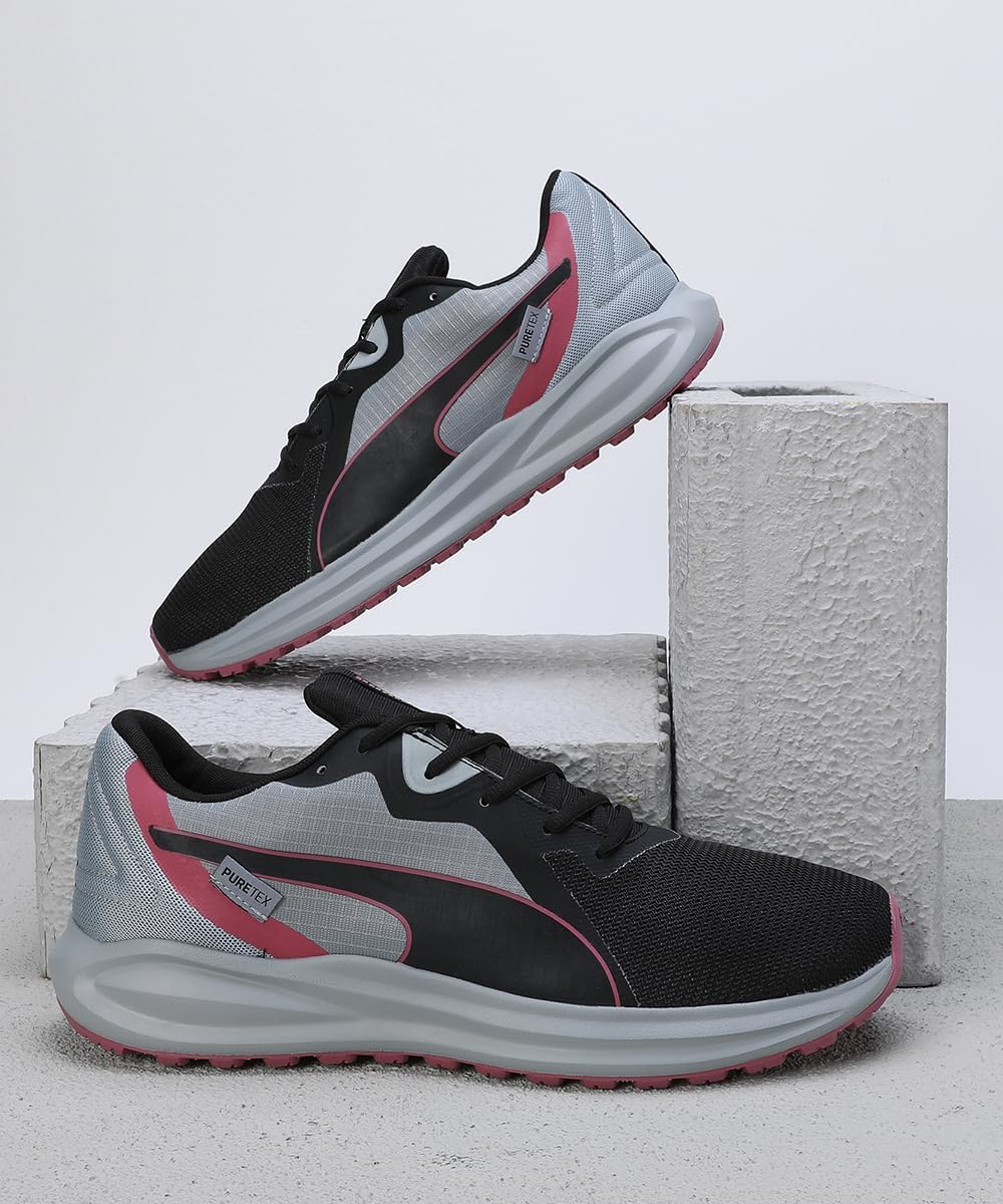 PUMA Jungen Twitch Runner Ptxfussballschuhe 37.5 EU Grau, 37.5 EU Grau
