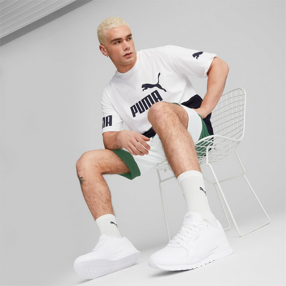 PUMA Unisex St Runner V3 L Sneaker, weiss, 42/47 EU 36 EU Puma White Puma White Gray Violet, 36 EU P