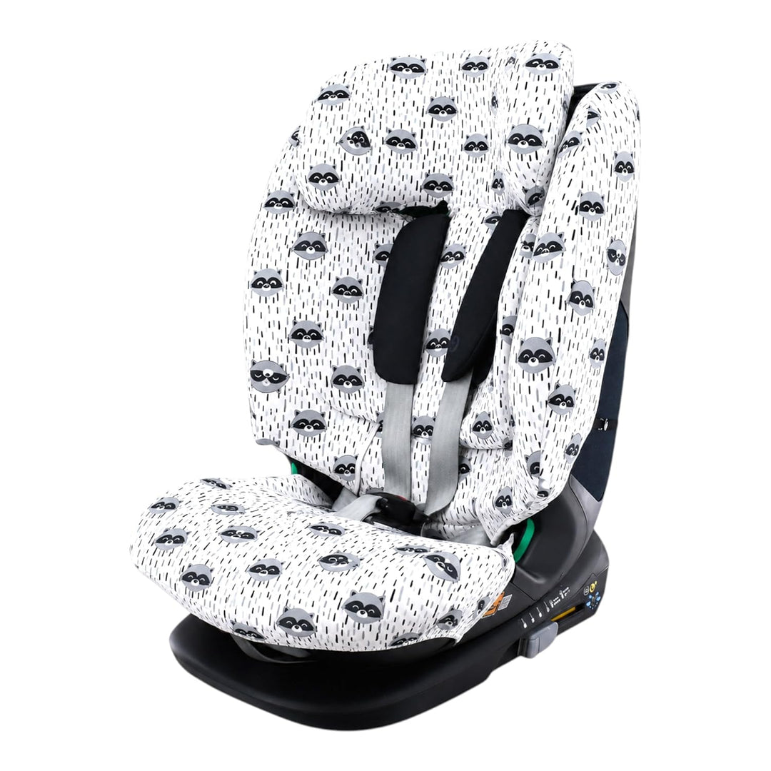 JYOKO Kids Bezug kompatibel mit Bebeconfort, Maxi Cosi Titan Pro, aus Baumwolle (Raccoon) Titan Pro