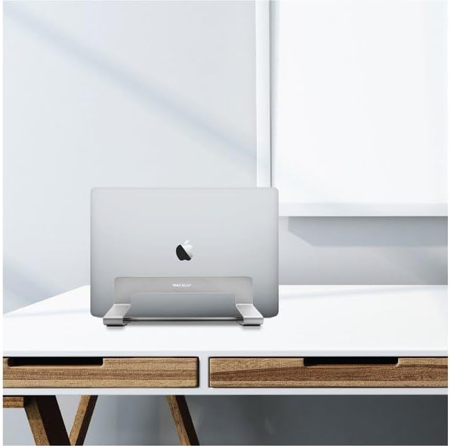 Macally VCSTANDA Aluminium, vertikaler Notebook Ständer für Apple MacBook, MacBook Air, MacBook Pro