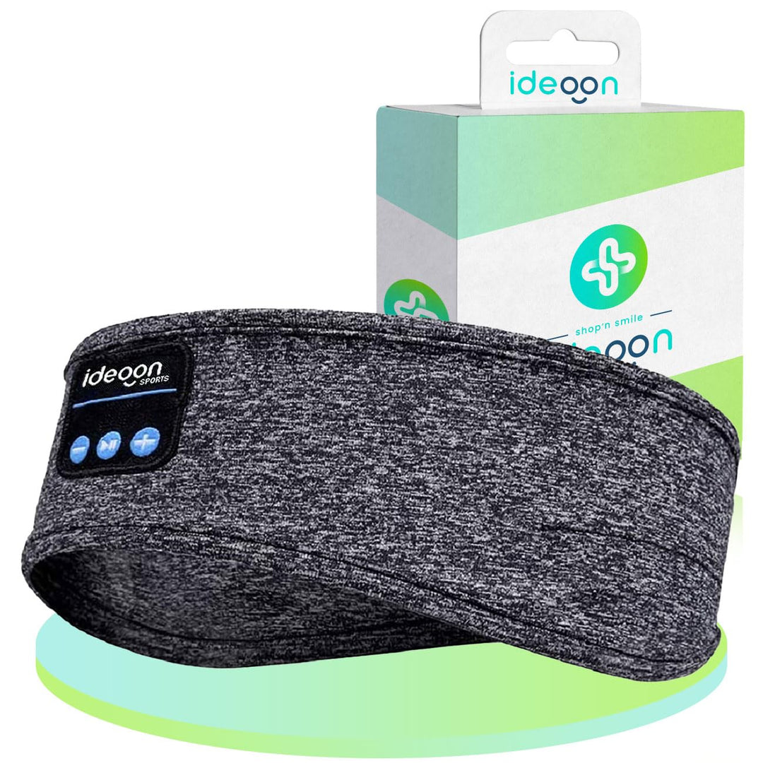 ideoon Smartes Kopfhörer-Stirnband, Bluetooth 5.4, Freisprecher & Sprachsteuerung, grau: Ein bequeme