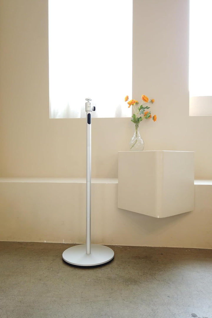 Qwall Projektor-Bodenständer (Silber),Beamer Ständer, Universal Kamera Bodenständer, Schmieden aus h