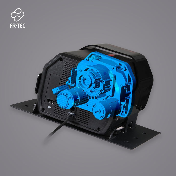 FRTEC - Lenkrad mit Pedalen FR FORCE, Force-Feedback 3,2 Nm, Doppelmotor, abnehmbare Felge, Zahnräde