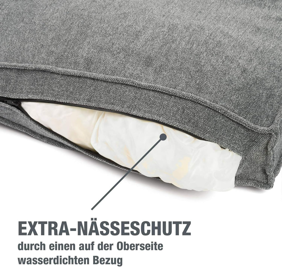 JAMAXX Premium Hundekissen Orthopädische Füllung, Waschbar Bezug aus Edlem Chinelle Stoff, Weiche Ko