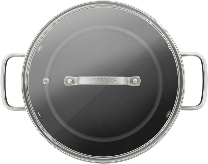 Arcos Serie Samoa | Antihaft-Kasserolle 24 cm und 4,3 L | Geschmiedetes Aluminium | Geeignet für jed