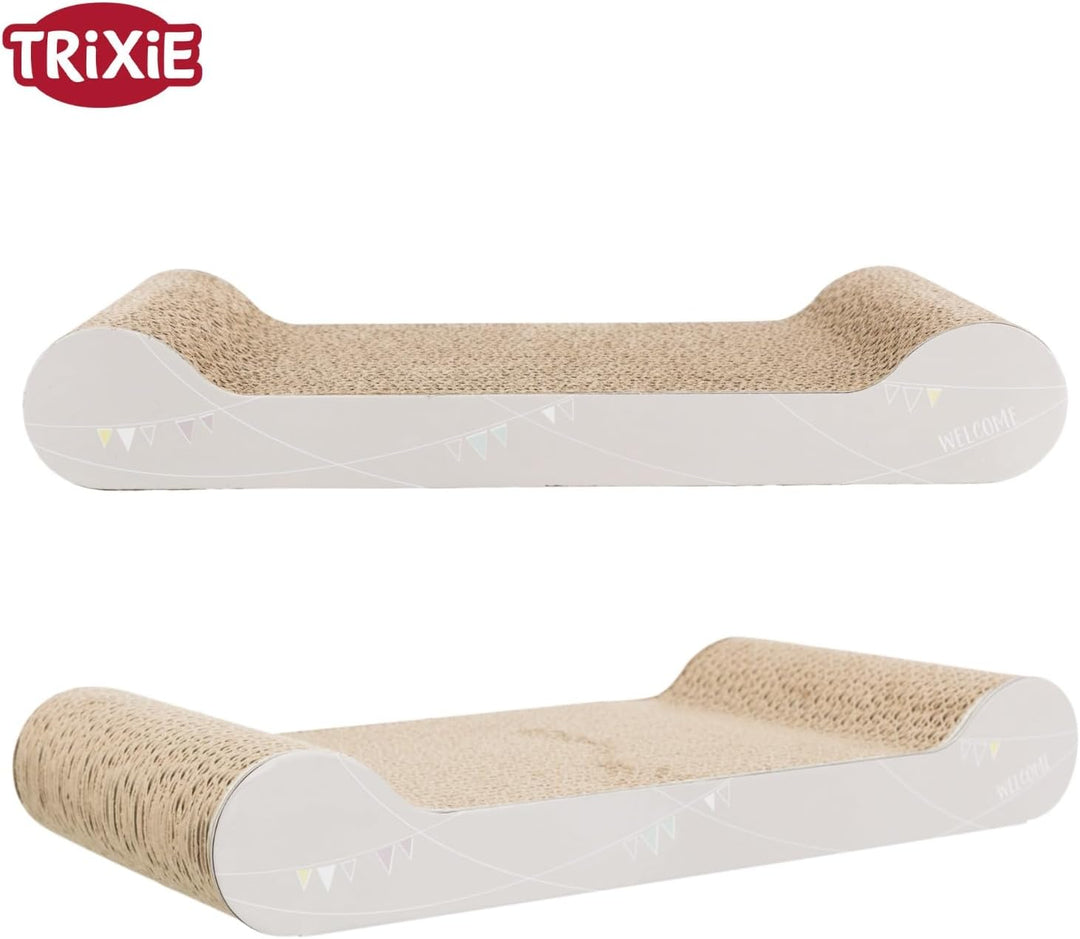 Trixie 48011 Junior Kratzpappe, 38 × 6 × 18 cm, hellgrau grau einheitsgrösse, grau einheitsgrösse