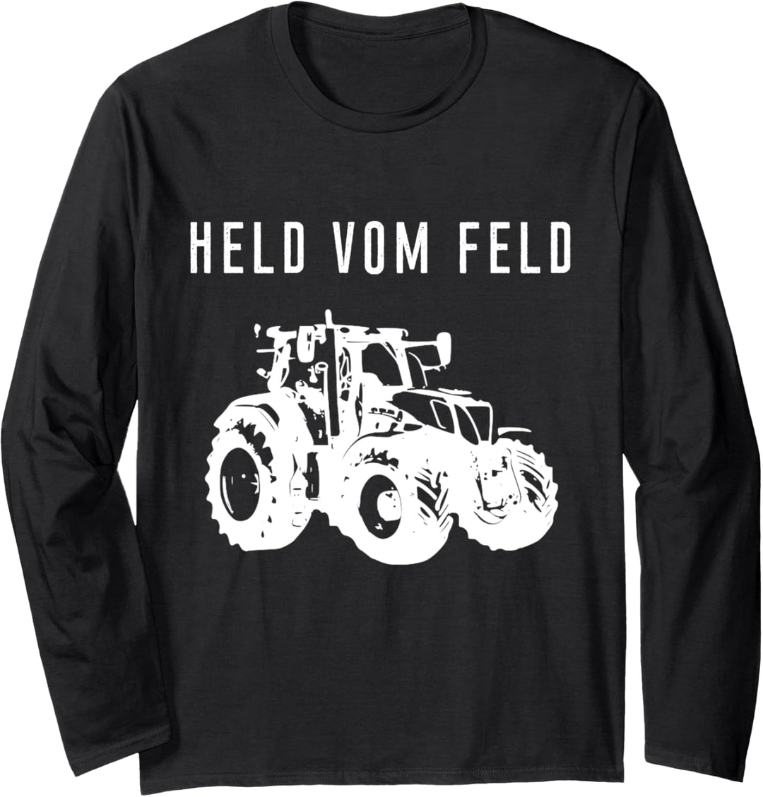 Traktor Landwirt Bauer Held vom Feld Landwirtschaft Trecker Langarmshirt