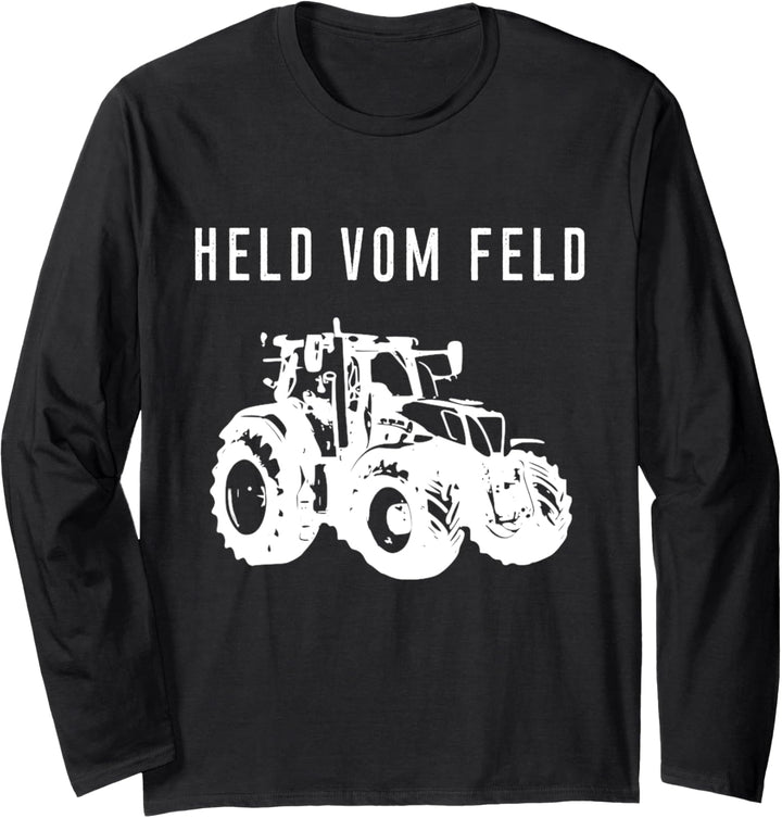 Traktor Landwirt Bauer Held vom Feld Landwirtschaft Trecker Langarmshirt