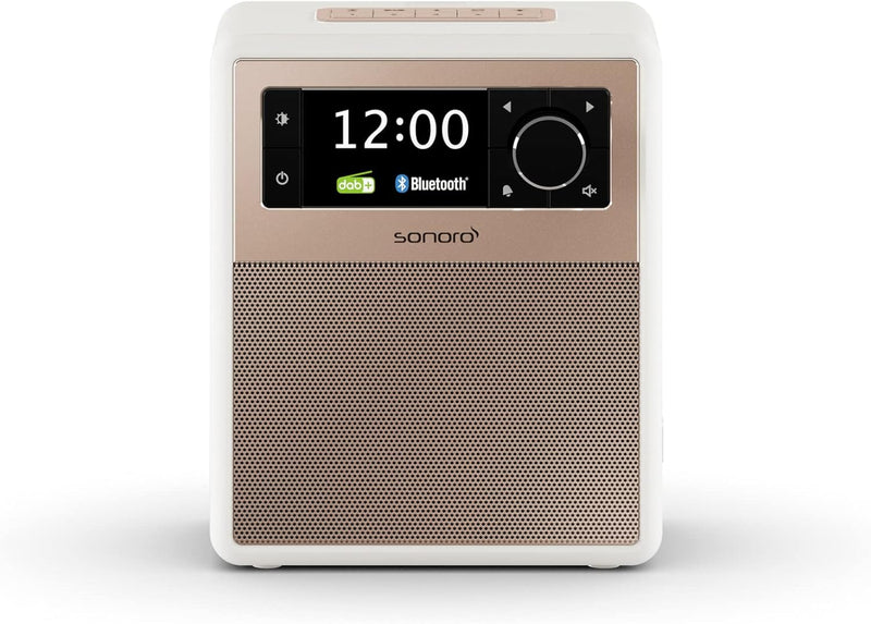 sonoro Easy Radio mit Bluetooth und DAB Plus (tragbar, UKW/FM, Wecker, Sleep-Timer, Nachtlicht, Akku