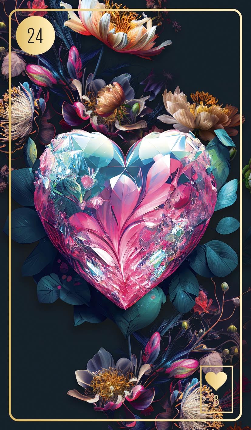 Lenormand-Kartenset: Floralis: 45 kunstvoll illustrierte Wahrsage-Karten für die neue Zeit mit Goldr