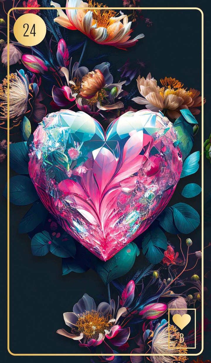 Lenormand-Kartenset: Floralis: 45 kunstvoll illustrierte Wahrsage-Karten für die neue Zeit mit Goldr