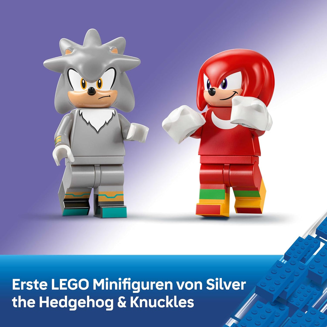 LEGO Sonic The Hedgehog Silvers Auto vs. Knuckles’ Monstertruck - Kinder Spielzeug mit 2 Flitzern un